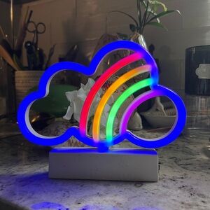 Neon Cloud LED Light Decor missing the bottom that holds batteries in